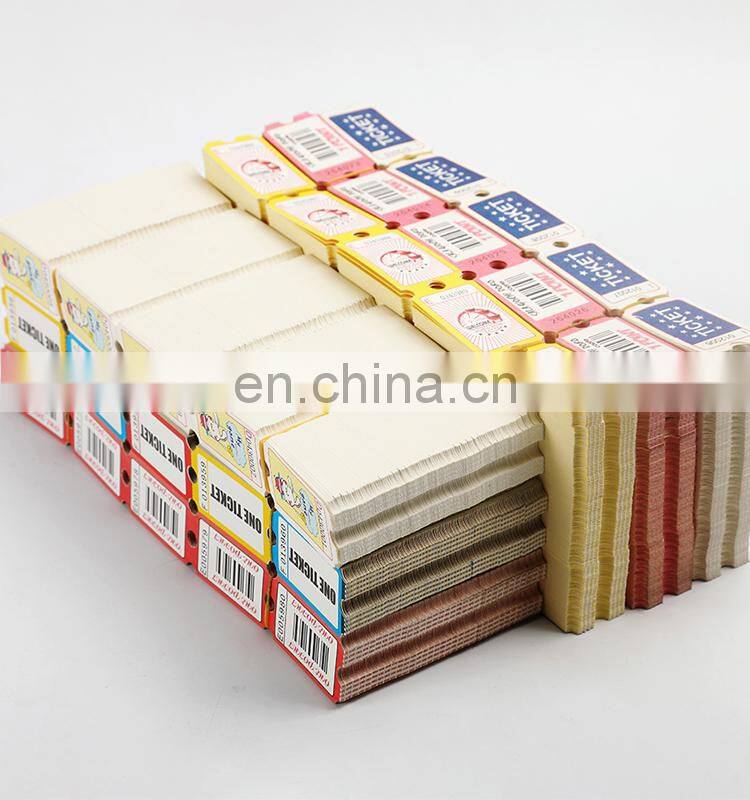 Good quality cheap price 180g custom printed redemption tickets arcade game machine