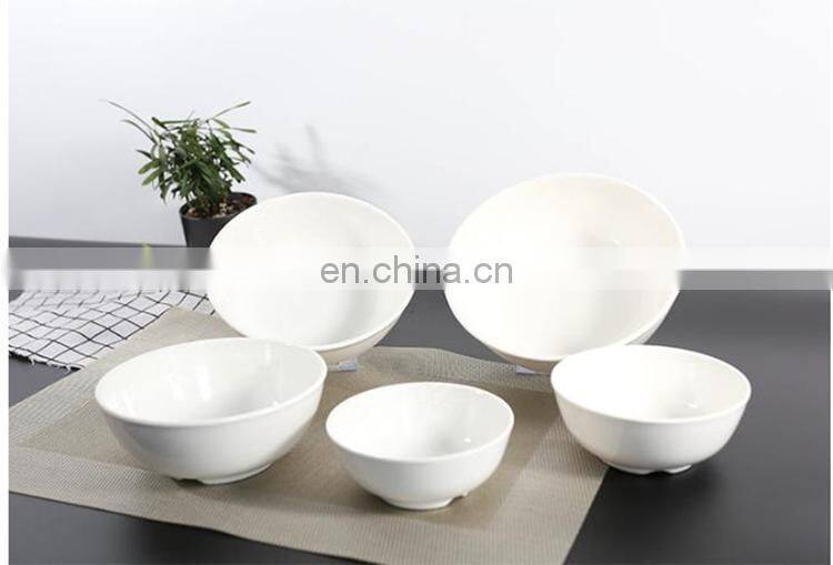 Restaurant Hotel supply unbreakable super ware ceramic like melamine dinner set