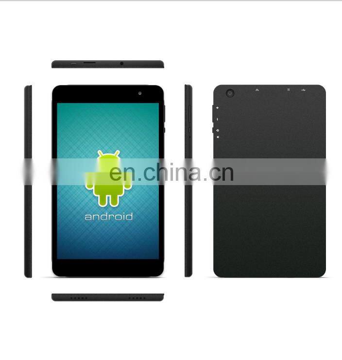 MTK8168 quad core processor wifi 3g dongle tablet pc 8" with reset jack MIC speaker