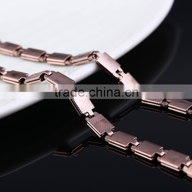 Popular Directly yiwu jewelry factory Gold Plated Chain Necklace For Mens