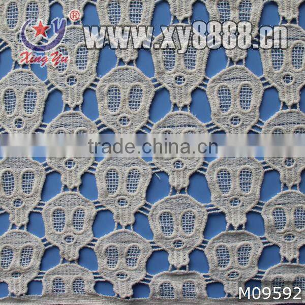 100% Cotton Embroidery Chemical Circle Lace Fabric