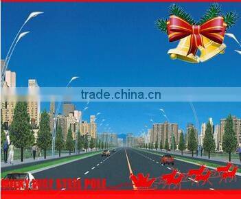 hot dip galvanized street lighting 18m poles