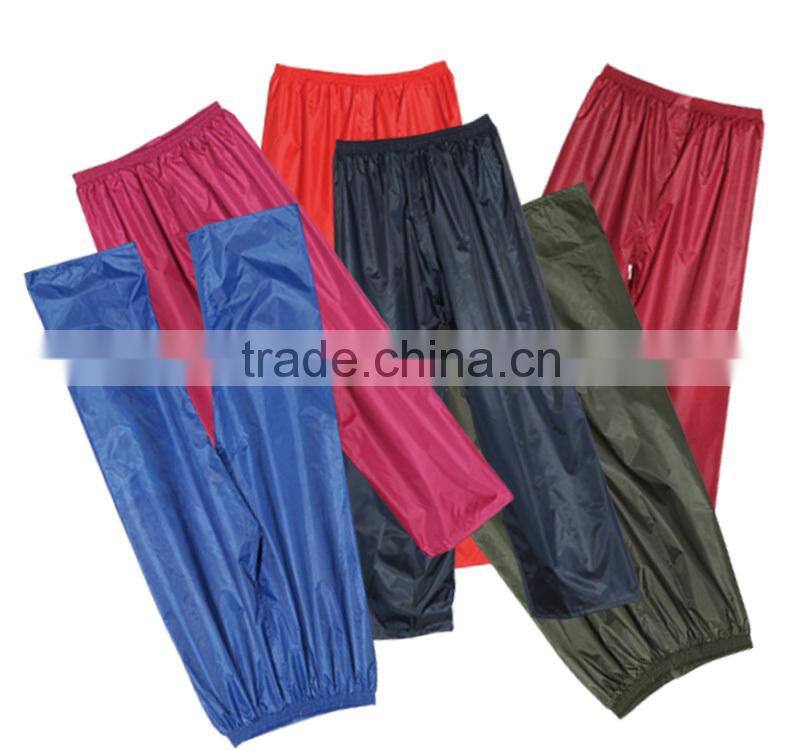 100% polyester waterproof rain jackets unisex rain jacket and pants