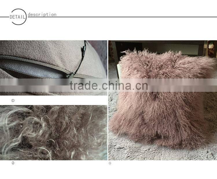 luxury fur pillow cushion