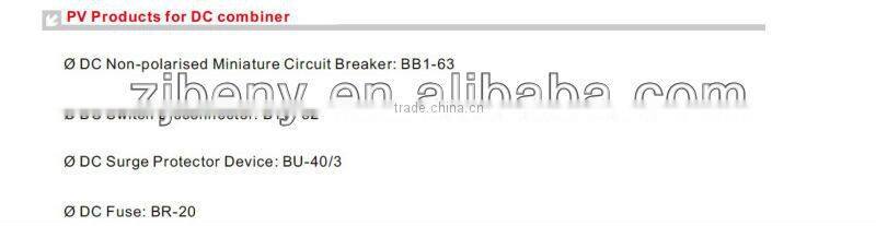 3 in 1 out PV solar String box for Residential solar system