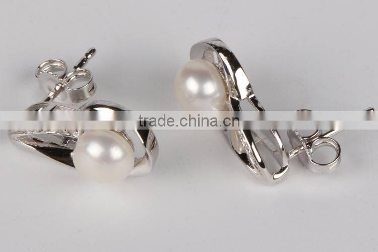 Wholesale new fashion latest style pearl earrings earring backs