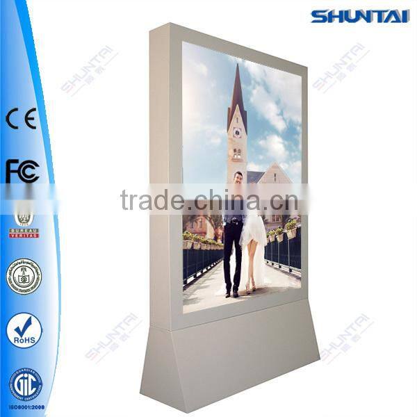 free standing acrylic advertising double sided outdoor scrolling led sign