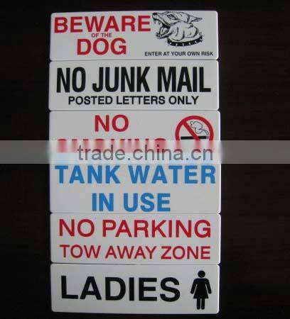 Plastic Self adhesive Signboard PP material Printing