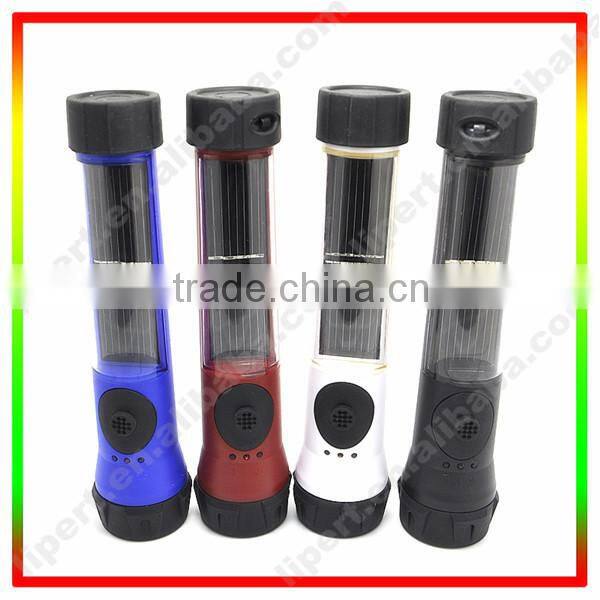 (130096) Camping Portable Waterproof Rechargeable Solar Energy Torch Light