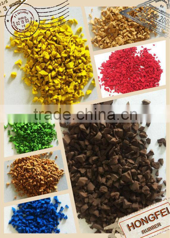 Long-lasting EPDM rubber granules for sport flooring