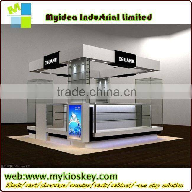 exhibition showcase/jewellery display cabinet free standing glass display cabinet