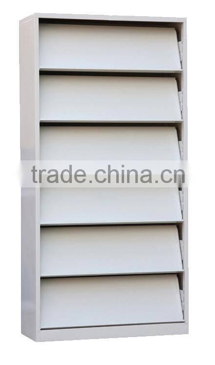 metal folding magazine display rack for library