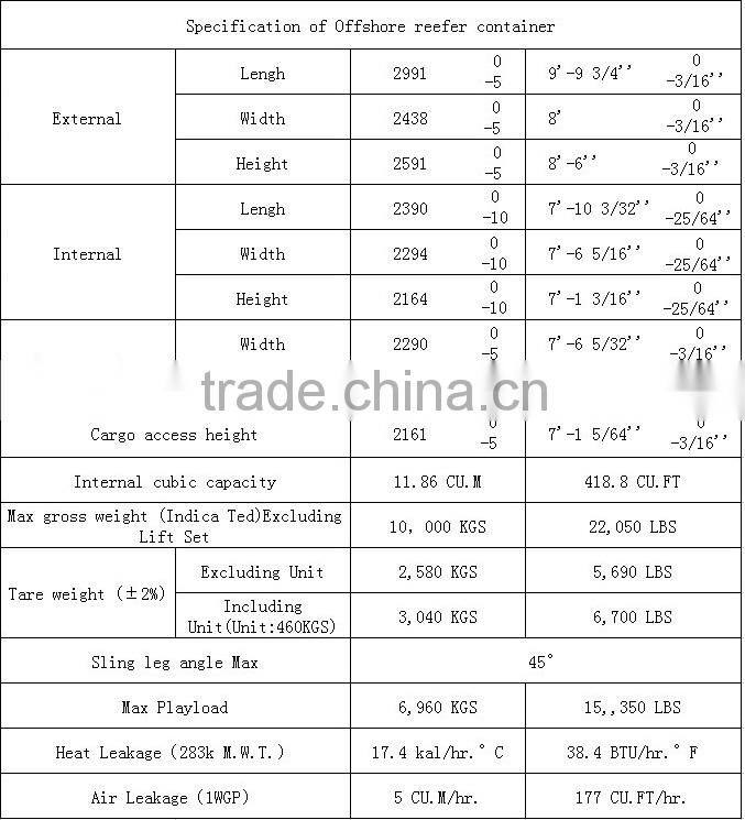 24ft offshore container lifting frame