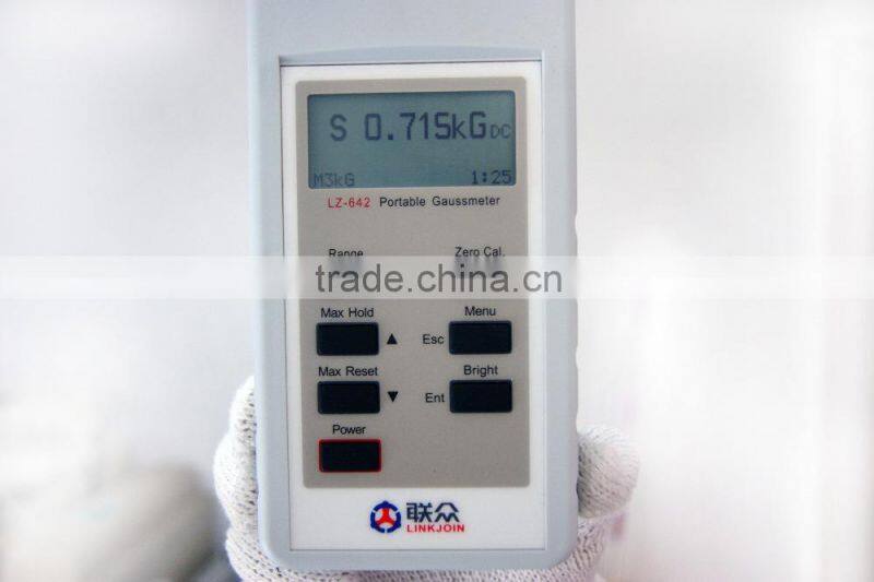 LINKJOIN LZ-642 portable gauss meter manufacturemagnet tesla magnetic field meter magnetic field measuring with CE Certification