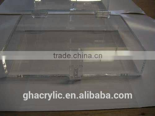 High rigidity Rectangle design hot sale acrylic display box, plexiglass box