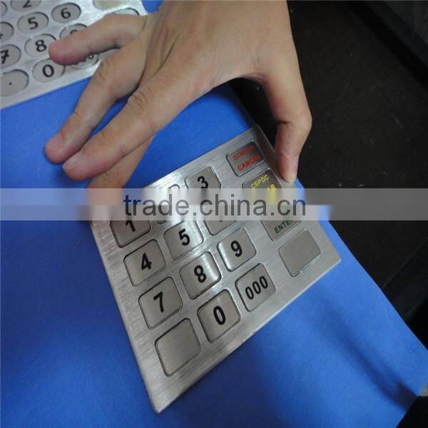 16 button numeric electronic usb metal keypad