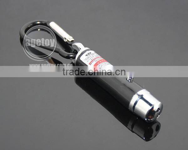 Aluminum Carabiner Personality UV Money Detector Electric Light Mini Flashlight Lamp LED Torch With Keyring