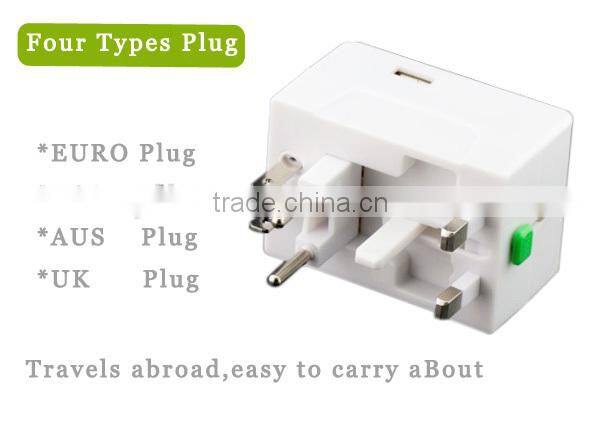 All in one EU USA Australia UK travel plug World Travel USB Power Adapter