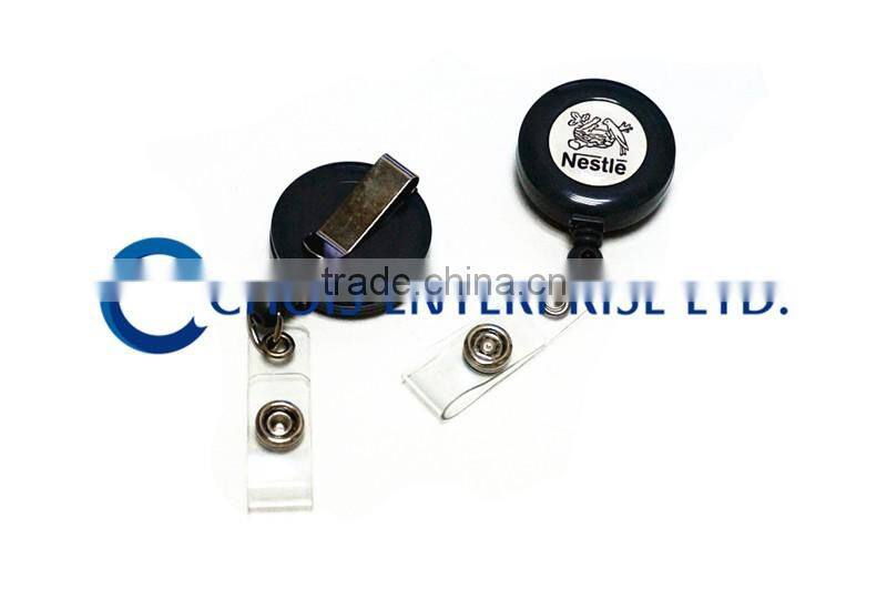 Custom Single Side Logo Retractable Badge Reel, High Quality
