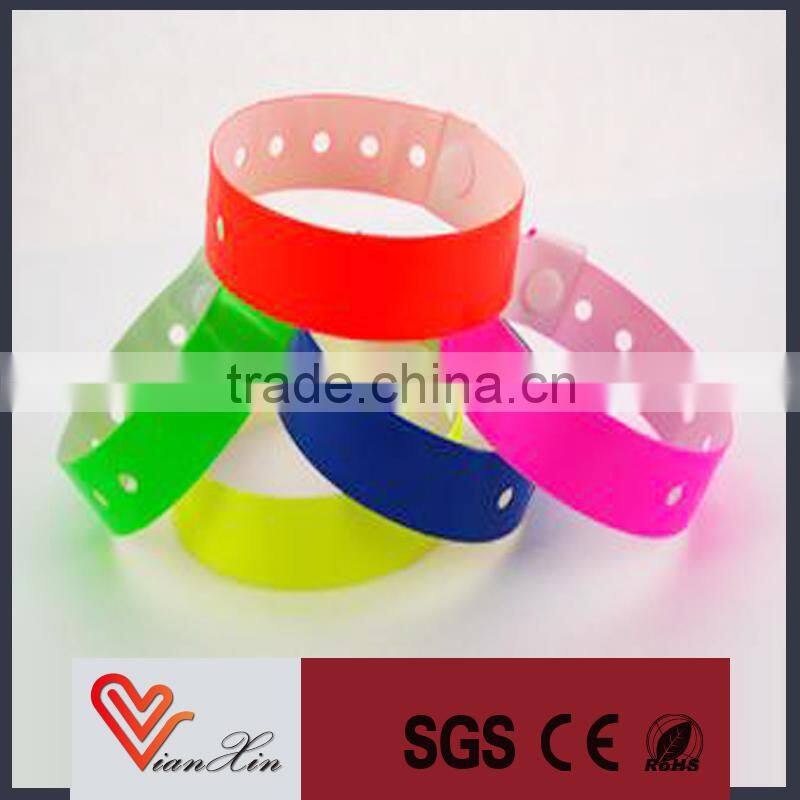 Customized L Shape Vinyl ID Wristband