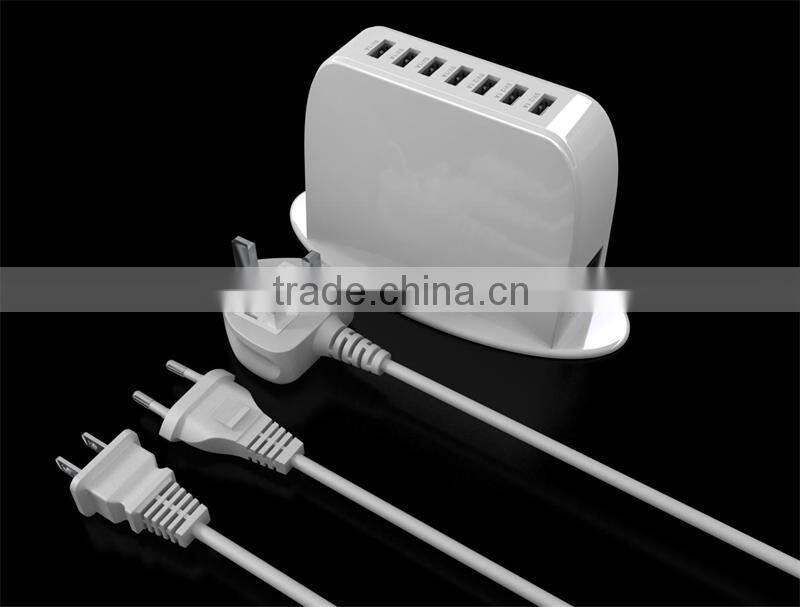 New Design 7 Port USB Charger for Mobile Phone and Tablets