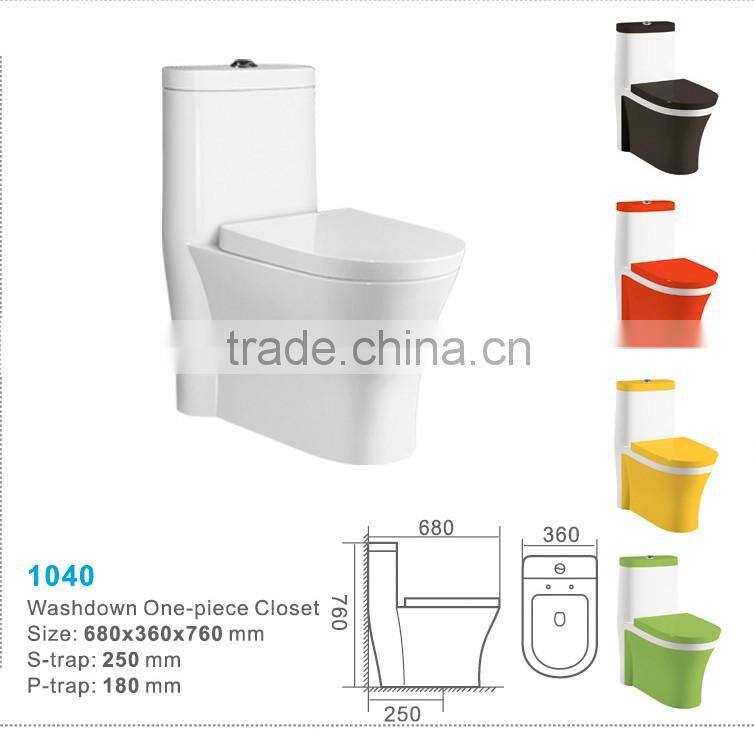 Export Ceramic One Piece Color Toilet_Color Closet