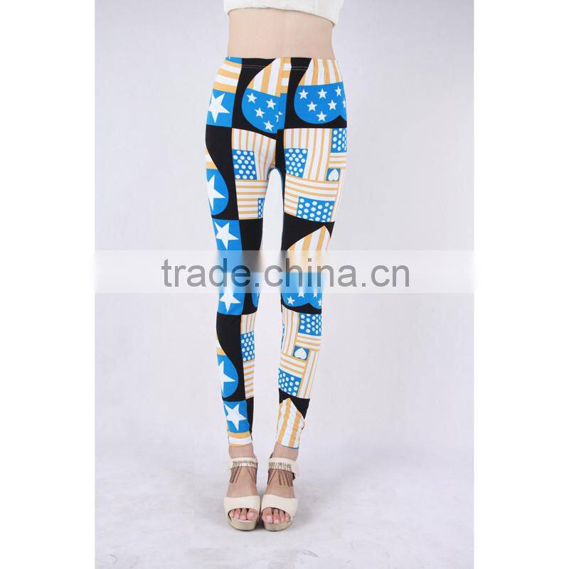 Hot sell women leggings with playing cards printed