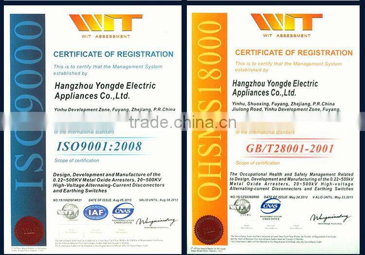 2015 New types Lightning arrestors for transformer