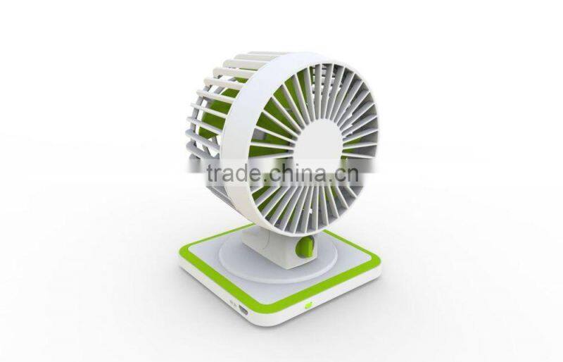 Multifunction stackable power bank with solar panel, wireless panel, fan model