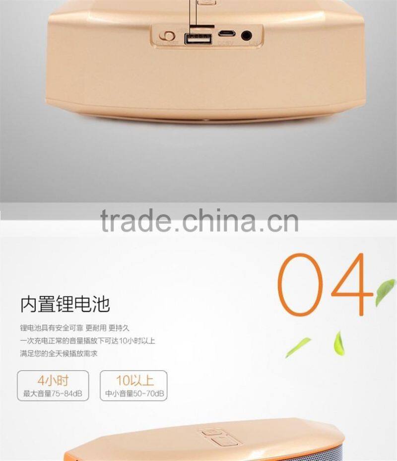 2016New GS-809 HIFI subwoofer Bluetooth speakers TF card Usb player Mini portable speaker 3D surround sound quality Factory OEM