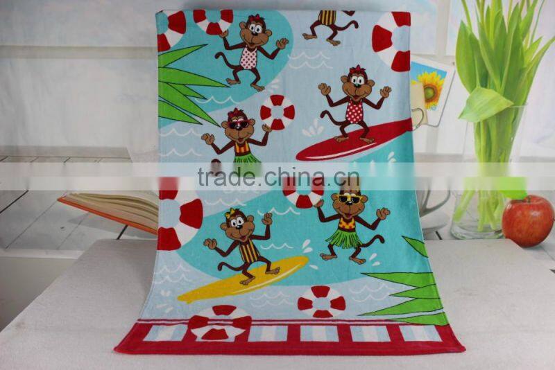 china factory 100% cotton promotional custom print bargain beach towels