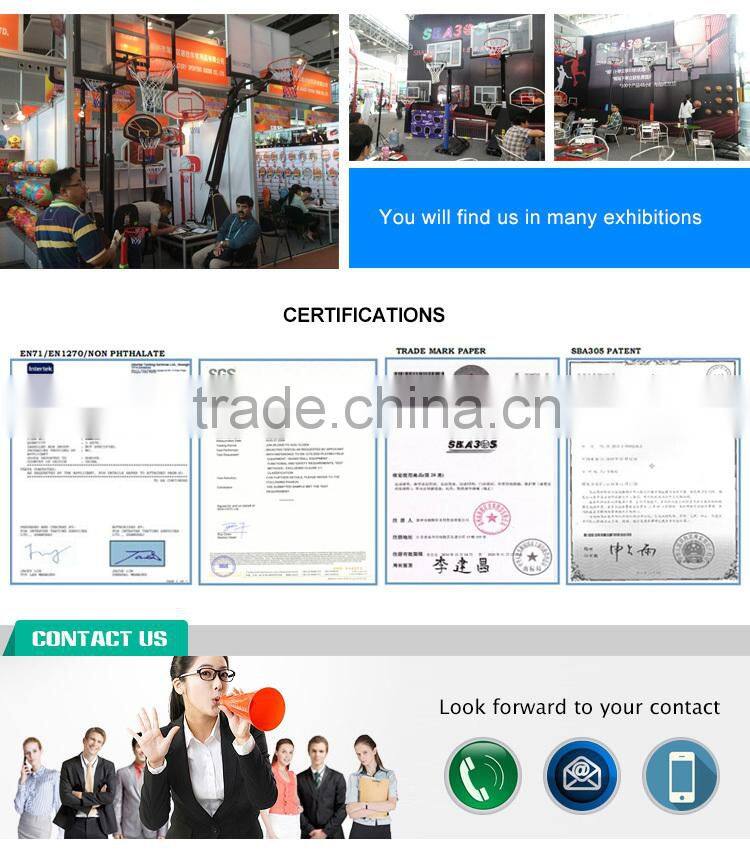 Portable badminton stand goal post.