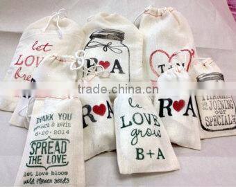 Printed Cotton Drawstring bags , Macrame Drawstring bags ,