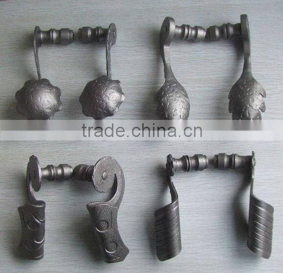 Decorative Forged Wrought Iron Lever Handle for Gate
