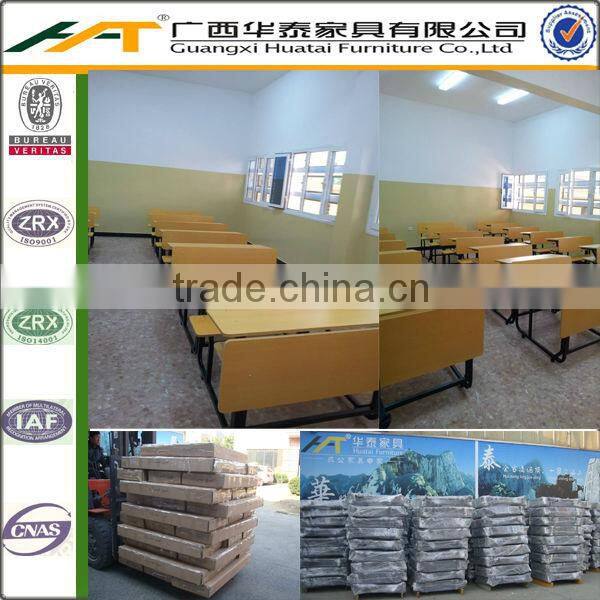 Double School Desk and Chairs School Furniture