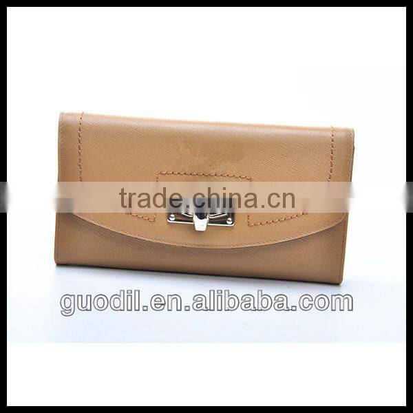 2014 Genuine leather lady wallet leather elegance wallets for wholesale