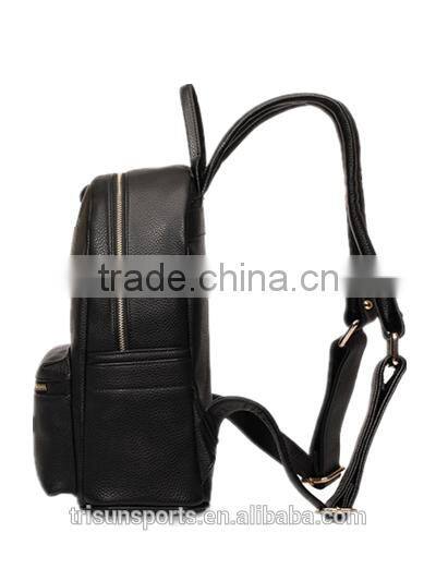 Promotion hard laptop school leather backpack , travel bags