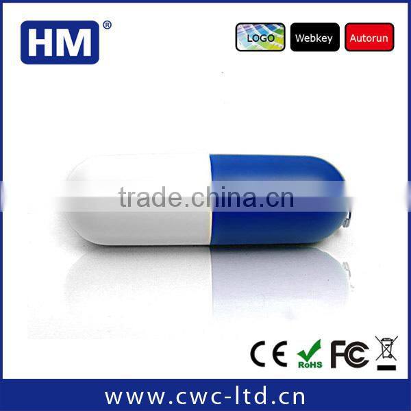 Hot Sale Promotional Round Capsule USB Flash Drive