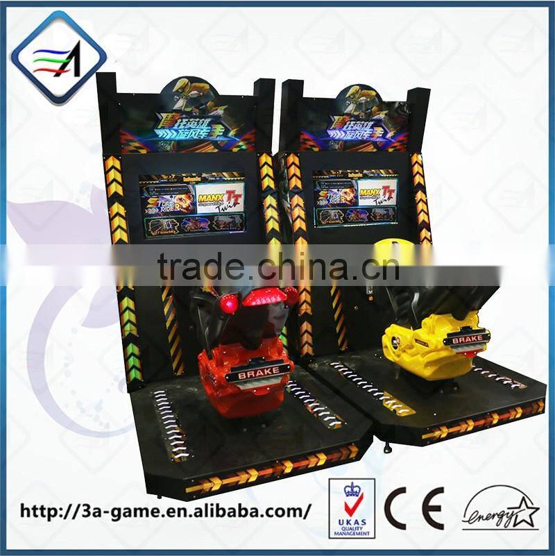 2016 New Coin Pusher Manx TT Attack Raid Motor Super Bike FF Motor 3 Mutli Simulator Arcade Games Car Racing Game Machine