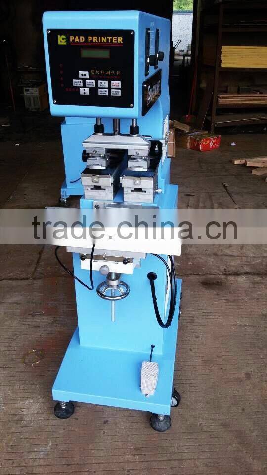 two color closed pad pringting machine closed Ink Cup Tampogrifa pen printer LC-PM2-100T