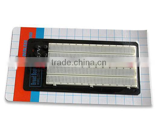 2014 hot sell white ABS metal reed 1360 points solderless breadboard universal prototype pcb