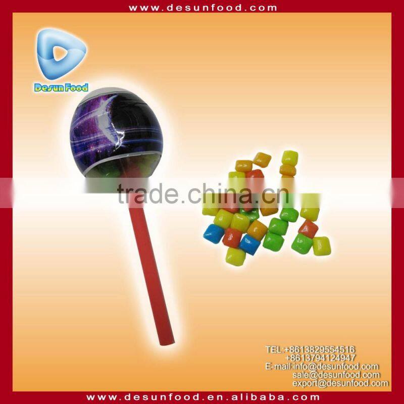 planet lollipop packing mini chewing gum