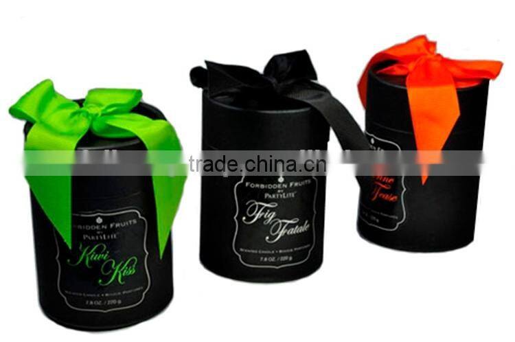 Factory price tea round carboard candle tin