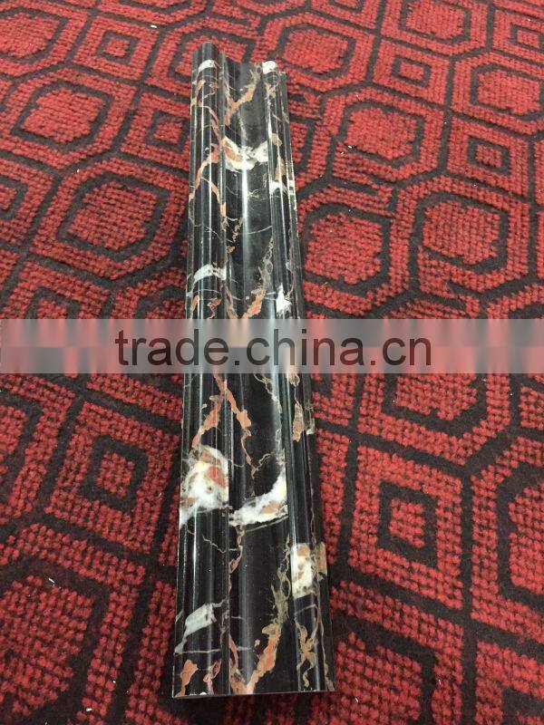 interior decoration bathroom tiles designs solid surface artificial Stone plastic line