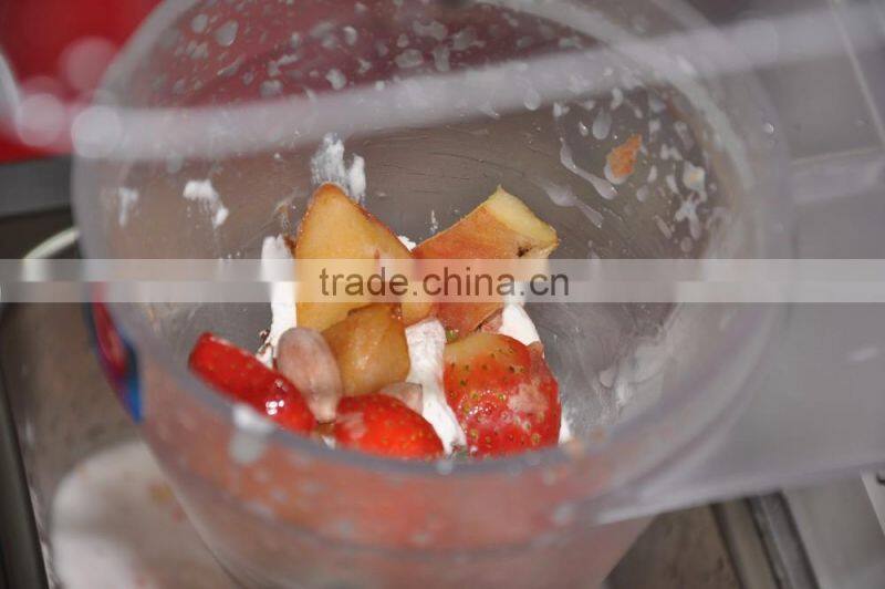 2016 all stainless steel standing style real fruit and nut ice cream mixer 178