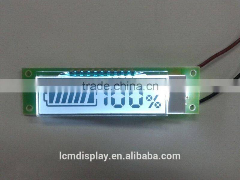 character small charger lcd display ,custom battery display ,white led