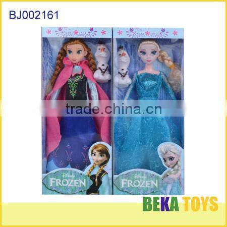 Hot selling doll disny frozen doll princess elsa and anna play set