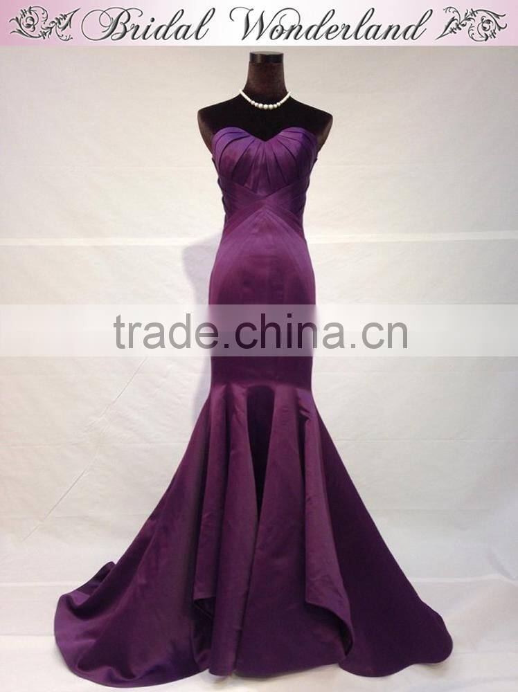 Luxury custom made dubai fishtail evening dress