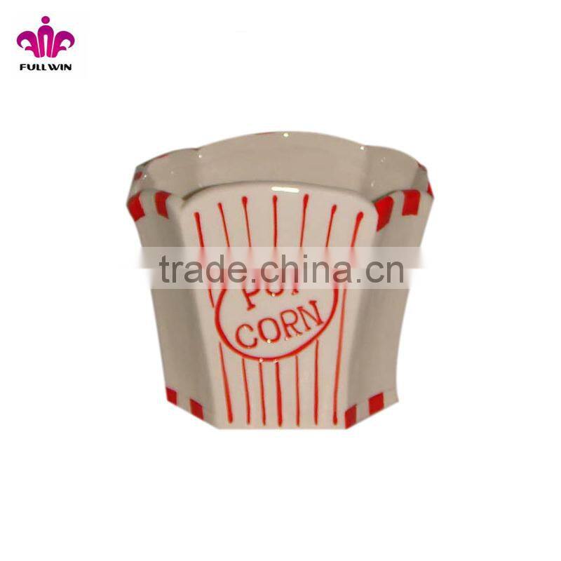 Wholesale ceramic pop corn box