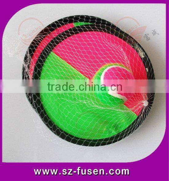 fastener tape throw and catch ball game
